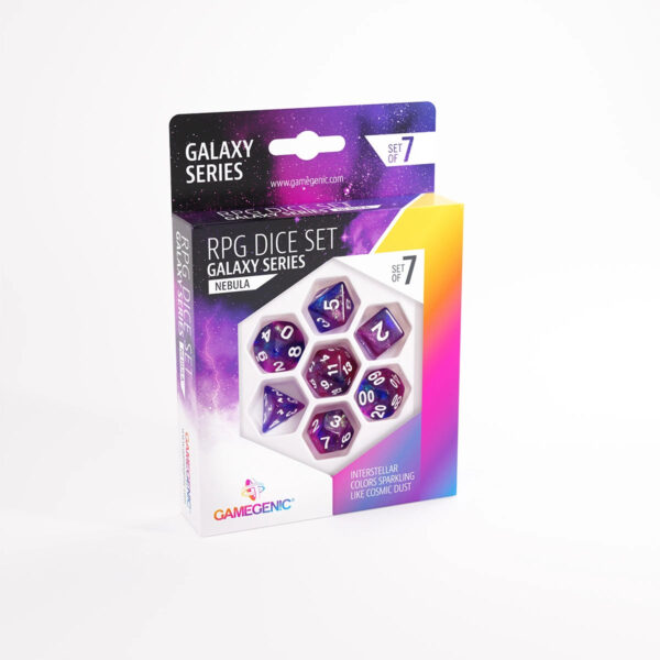 DICE Galaxy Nebula RPG Dice Set 7pcs